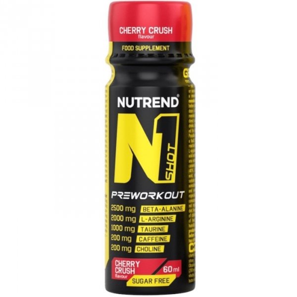 Nutrend N1 Pre-Workout SHOT przedtreningówka (cherry crush) - 60ml