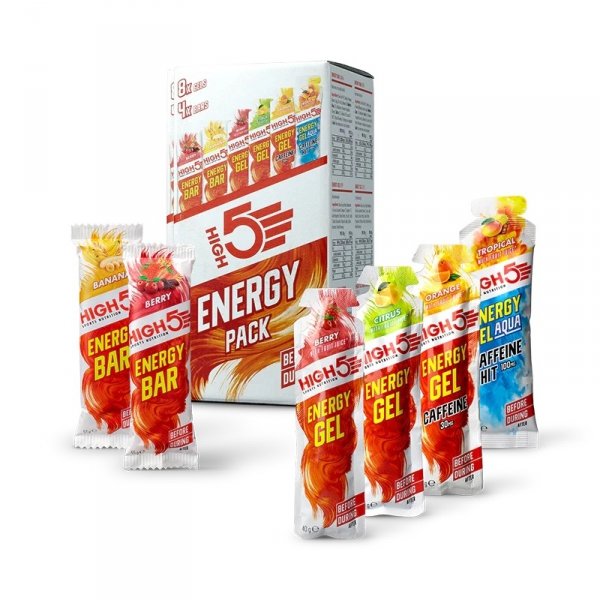 HIGH5 Energy Pack zestaw (4 batony + 8 żeli) - 566g