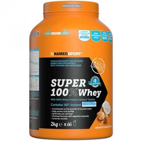 NamedSport Super 100% Whey (migdał kokos) - 2000g