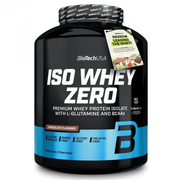 BioTech USA Iso Whey Zero izolat białka serwatkowego (czekolada) - 1,816kg 