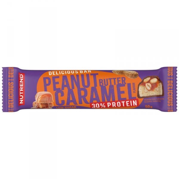 Nutrend Delicious Bar baton (masło orzechowe karmel) - 50g