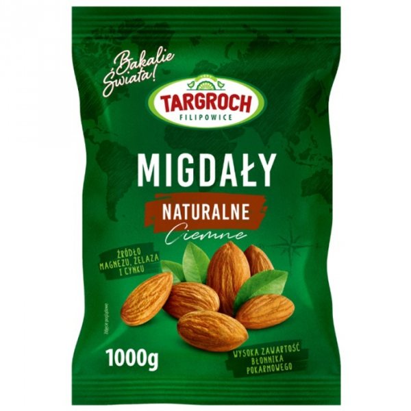 Targroch Migdały naturalne ciemne - 1kg