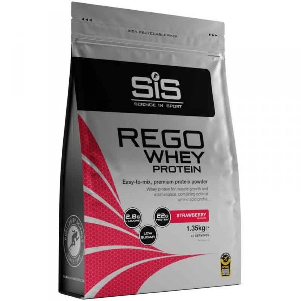 SiS Rego Whey Protein koncentrat białka serwatkowego (truskawka) - 1,35kg