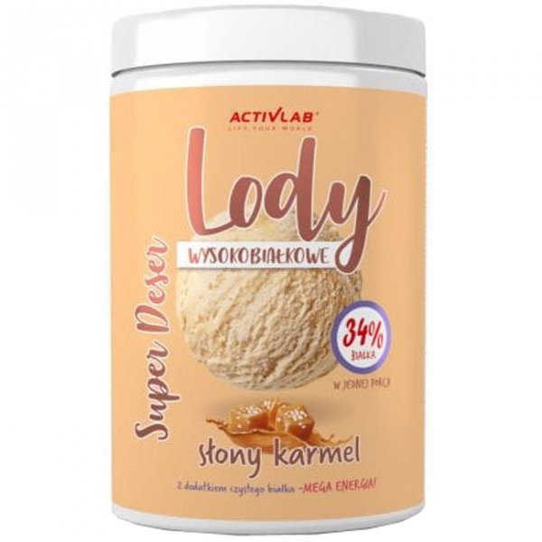 Activlab Lody Wysokobiałkowe (słony karmel) - 400g