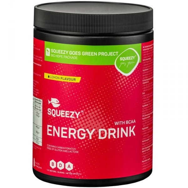 Squeezy Energy Drink plus BCAA napój (cytryna) - 650g
