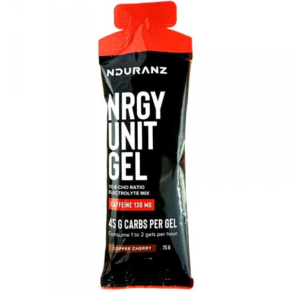Nduranz Nrgy Unit Gel żel energetyczny z kofeiną (wiśnia) - 75g