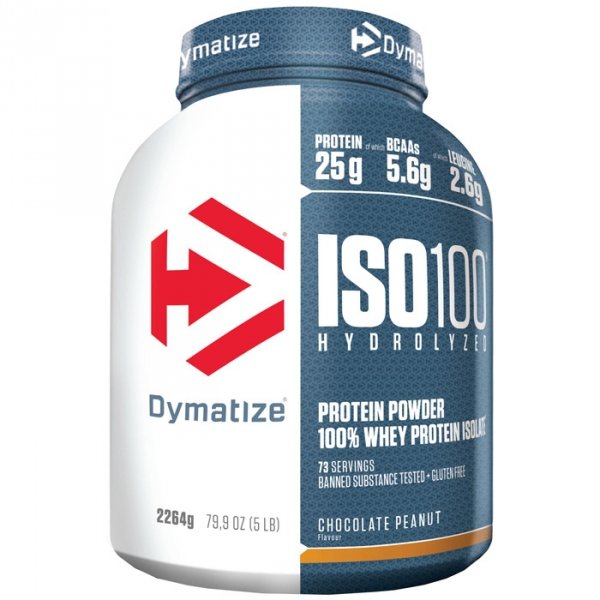 Dymatize ISO100 hydrolizat i izolat  białka serwatkowego (czekolada z orzechami) - 2,264kg