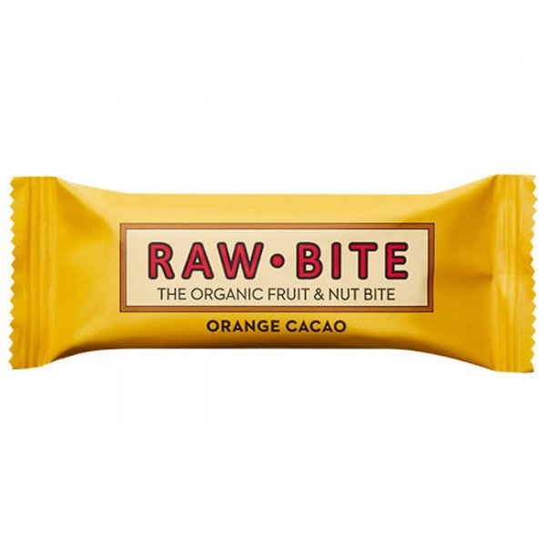RawBite baton ORANGE CACAO (pomarańcza kakao) - 50g
