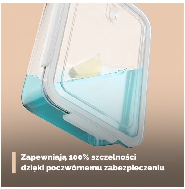 Szklane pojemniki do przechowywania żywności 2x Classbach C-FHD 4024 G