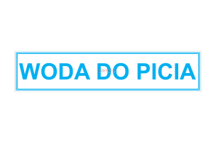 Naklejka - WODA DO PICIA  (048-00491)