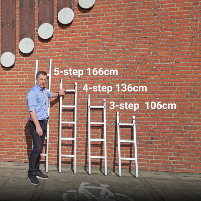 SlimLine Combi 5-stopniowa – składana, modułowa drabina (A089C)