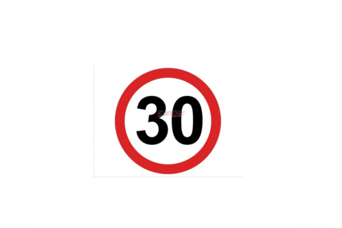 Naklejka- ograniczenie prędkości 30 km/h (048-00021)
