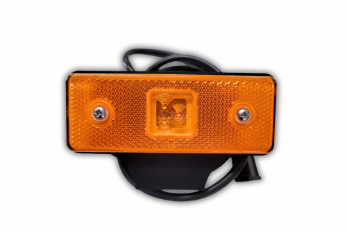 Lampa obrysowa prostokątna HOR 42 z odblaskiem, pomarańczowa, diody (031-00075)