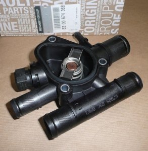 Original  Boîtier de thermostat Renault Clio 2 1.9D 89 St. , 8200674368
