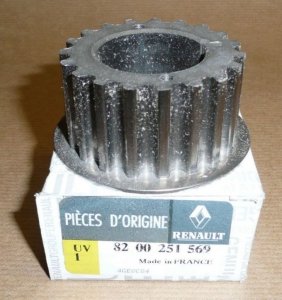 ORIGINAL pignon de vilebrequin poulie courroie de distribution Megane Scenic Espace IV 1.8 2.0 16V , 8200251569 , 13021-00QAD ,