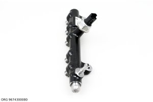 Rampe d'injection originale répartiteur de carburant incl. capteur diesel Peugeot Citroën 2.0 Blue HDI, 9674300080, 94675G, 2828