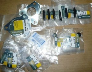 Original  Joints de turbocompresseur Renault Clio III 1.2 TCE ensemble joints + vis + écrous , 7701477905