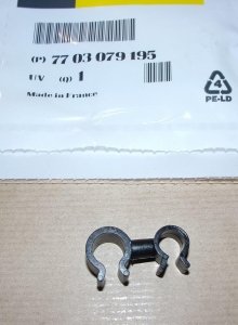 Original  Agrafe de conduit de carburant Renault Trafic II Dacia Sandero, Logan , 7703079195