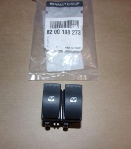 Original  Bouton de levage/abaissement de vitre Renault Kangoo II Dacia Duster, Logan, Sandero , 8200108273
