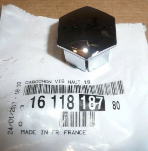 $ EMBOUT DE VIS DE ROUE C BERLINGO 14,5MM C C2,C3,C4,C3/C4 PICASSO,C5,C6,C-ÉLYSÉE,DS3/4/5,P1007,106,2008,206,207,208,3008,301,307,308,407,5008,508,607,EXPERT IV,PARTNER,TRAVELLER ,  1611818780