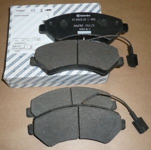 $ Plaquettes de frein Citroën Jumper, Peugeot BOXER 2006|} AVANT 2.2/3.0HDI 1.6 TONNES SYSTÈME DE FREINAGE BREMBO ,  1612433680