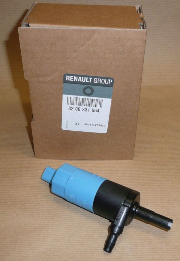 Original  Pompe de lave-glace refl. Renault Laguna II Citroën C2, Citroën C3, Citroën C3 II, Citroën C4, Citroën C4 Picasso, Citroën C5, Citroën C5 II, Citroën C6, Citroën C8, Citroën Jumpy, Citroën Xsara, Peugeot 207, Peugeot 307, Peugeot 407, Peugeot 
