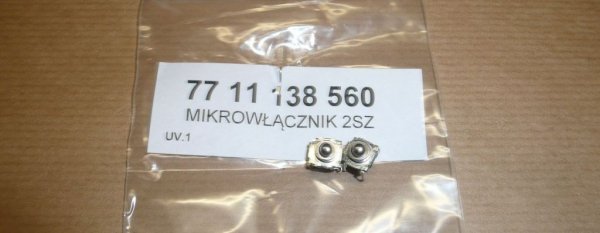 Original  Micro-interrupteur de poignée Renault Megane II Renault Scenic II ensemble de 2 pièces. , 7711138560