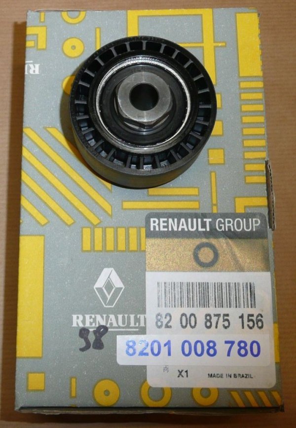 Original  Rouleau tendeur de courroie trapézoïdale Renault Clio, Renault Kangoo 1.2, Renault Thalia, Renault Twingo 1.0/1.1/1.2/1.2 16V , 8201008780