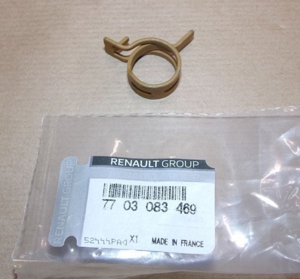 Original  Collier de tuyau d'eau Renault Dacia diamètre 12 mm , 7703083469