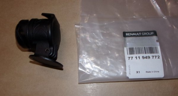 Original  Adaptateur d'attelage Renault Kangoo II, III, Master III, Arkana, Captur, Clio IV, Espace IV, Express Van, Fluence, Kadjar, Koleos I, II, Latitude, Mégane III, IV, Modus, Scénic III, IV, Talisman, Trafic III, Twingo III, Dacia Duster II , 7711