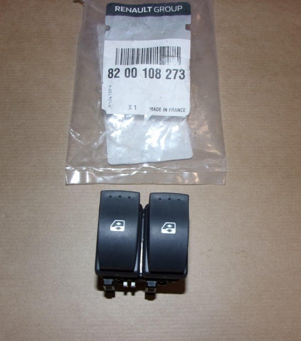 Original  Bouton de levage/abaissement de vitre Renault Kangoo II Dacia Duster, Logan, Sandero , 8200108273
