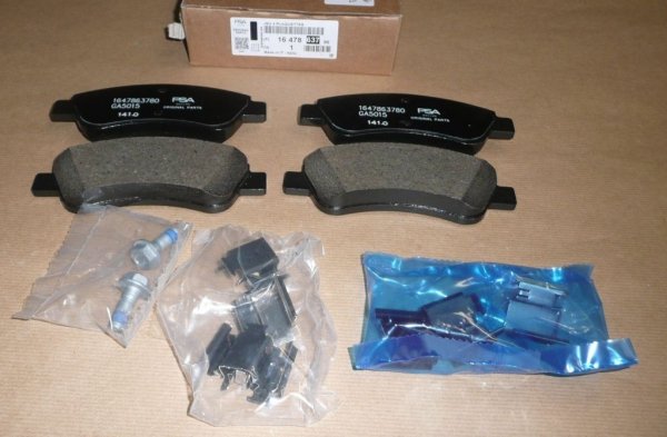 Original  Plaquettes de frein Citroën Berlingo, Citroën C2, Peugeot 207, Peugeot 208 avant Citroën C-Elysée, Citroën C3 II, Citroën C3 Picasso, Citroën C4, Citroën DS3, Citroën Xsara, Citroën Xsara Picasso, Peugeot 206, Peugeot 207, Peugeot 301, Peugeot
