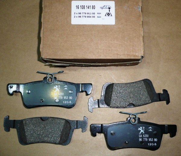 PLAQUETTES de frein PEUGEOT 308 II ARRIÈRE 13|} DIAMÈTRE DU DISQUE 249MM SYSTÈME DE FREINAGE ATE =1647875680 - CHANGEMENT DE RÉFÉRENCE. ,  1610814180