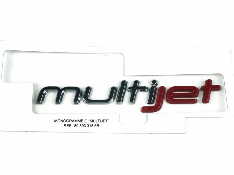 Pièce d'origine emblème logo MultiJet gauche pour Fiat Talento , 808933186R