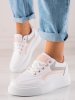 Białe sneakersy damskie ze skóry ekologicznej Shelovet
