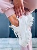 Buty sportowe na wysokiej podeszwie HUGGY BEIGE