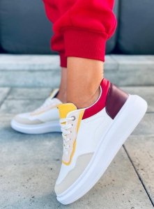 Buty sportowe damskie DORY BURGUNDY 