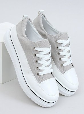 Trampki wysoka podeszwa szare BL228P GREY