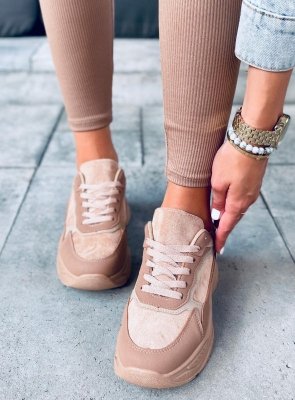 Buty sportowe pastelowe DALLA KHAKI