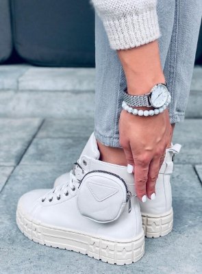 Trampki za kostkę beżowe BURN BEIGE