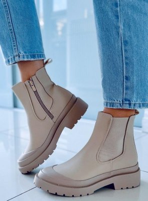 Botki sztyblety CAREY BEIGE