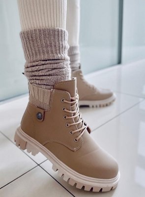 Botki traperki damskie ATOMIC BEIGE
