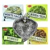 Kadzidełka HEM o zapachach Las, Biała Szałwia, Zielona Herbata, Palo Santo z aluminiową podstawką