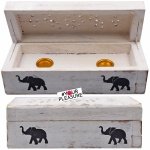 Pudełko na kadzidełka stożkowe, Kadzielnica drewniana 15 x 5 x 5 cm