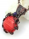 Agat  - zawieszka miedziana 3.7x2.4 cm, znak Byka - zdjęcie od prawej strony