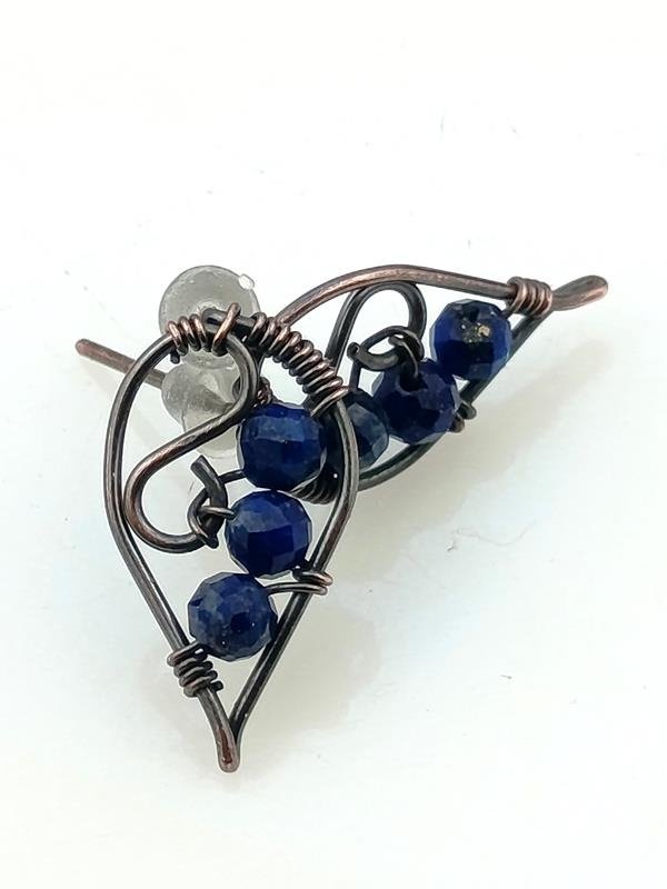 Kolczyki z lapis lazuli dla zachodniego znaku Strzelca, Wagi, Barana, Panny i Byka oraz chińskiego znaku Woła i Psa