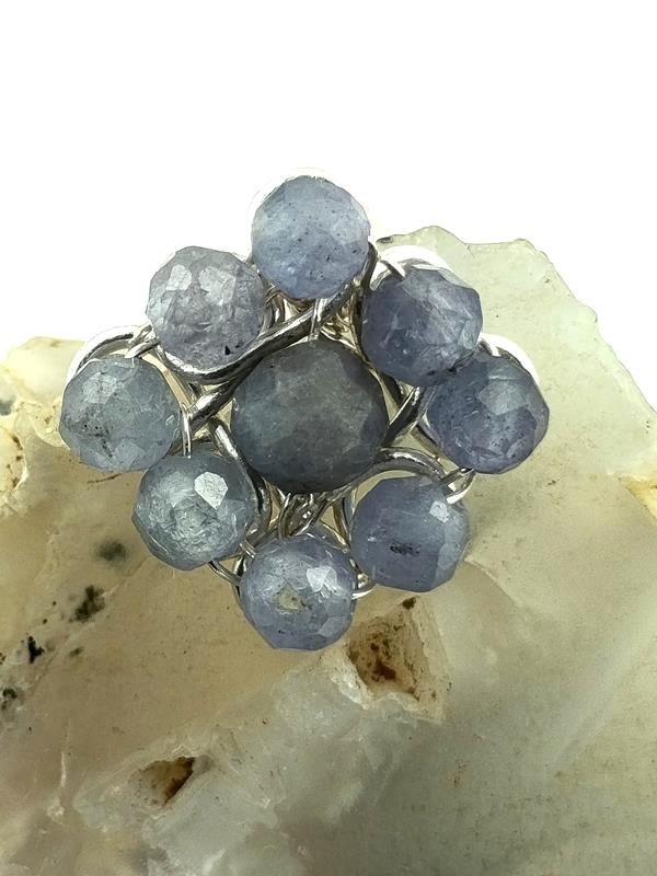 Kolczyki ze srebra z tanzanitem dla znaku Bliźniąt, Wagi, Strzelca, Ryb i Barana