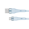 Kabel USB - microUSB 1 m silikonowy niebieski Kruger&Matz Basic