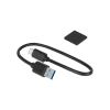 Obudowa dysku 2,5 SATA USB C 3.1  Rebel przeźroczysta