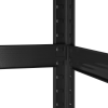 Regał metalowy magazynowy 180x90x40 czarny Rebel RB-1251B